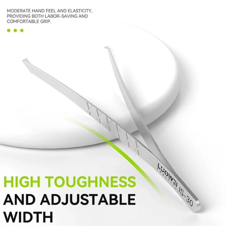 LUOWEI IS-30 Anti-slip Motherboard Layered Tweezers
