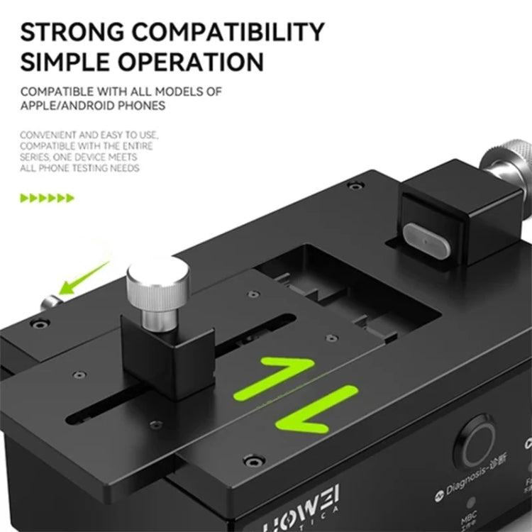 LUOWEI LW-E02 Phone Airtightness Electric Tester Supports Positive / Negative Pressure Test, US Plug