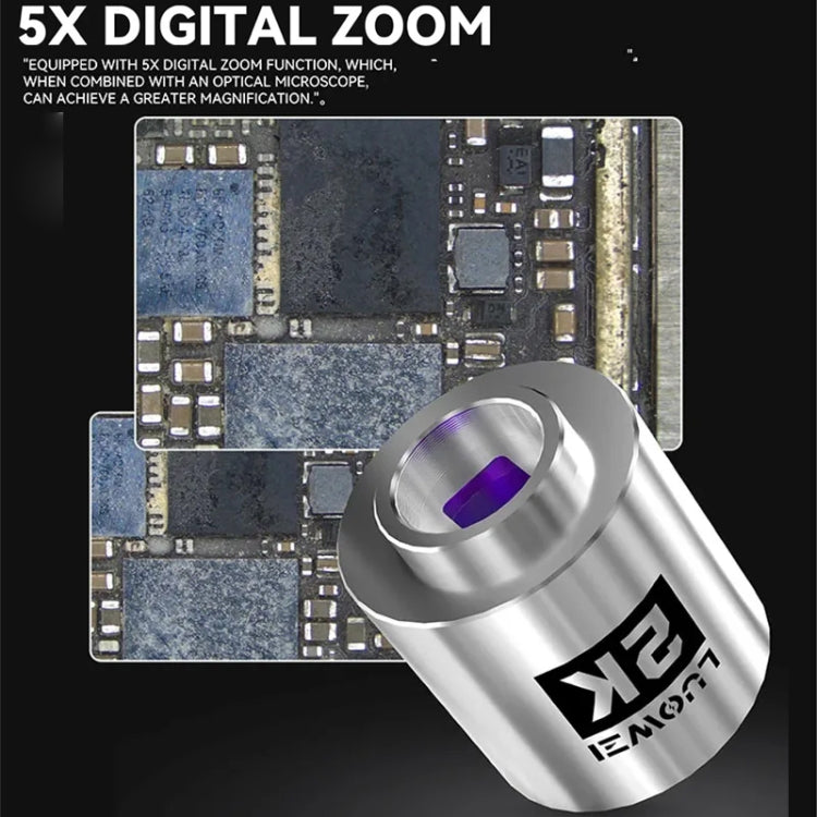 LUOWEI LW-GK20 UHD 1080P / 2K Microscope Camera with 5X Digital Zoom & Custom Storage