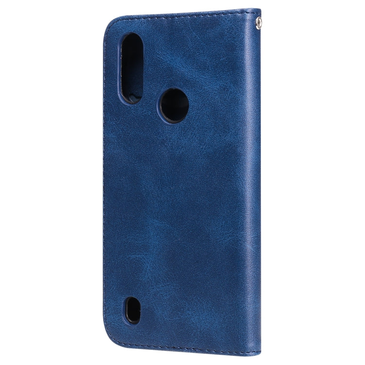 For Motorola Moto E6s (2020) Fashion Calf Texture Zipper Horizontal Flip Leather Case with Holder & Card Slots & Wallet Function