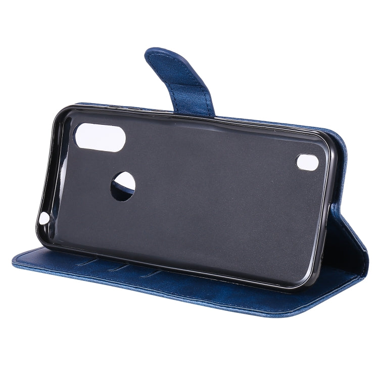 For Motorola Moto E6s (2020) Fashion Calf Texture Zipper Horizontal Flip Leather Case with Holder & Card Slots & Wallet Function