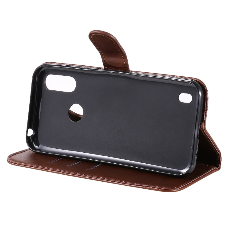 For Motorola Moto E6s (2020) Fashion Calf Texture Zipper Horizontal Flip Leather Case with Holder & Card Slots & Wallet Function