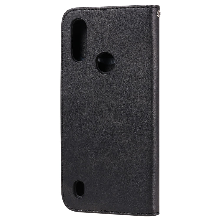 For Motorola Moto E6s (2020) Fashion Calf Texture Zipper Horizontal Flip Leather Case with Holder & Card Slots & Wallet Function