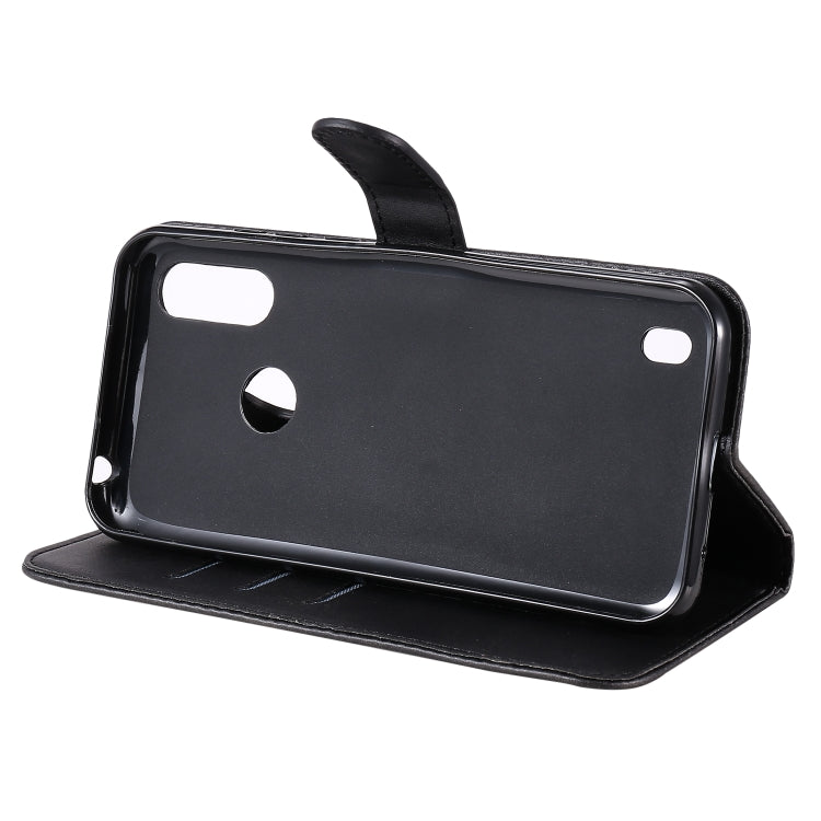 For Motorola Moto E6s (2020) Fashion Calf Texture Zipper Horizontal Flip Leather Case with Holder & Card Slots & Wallet Function