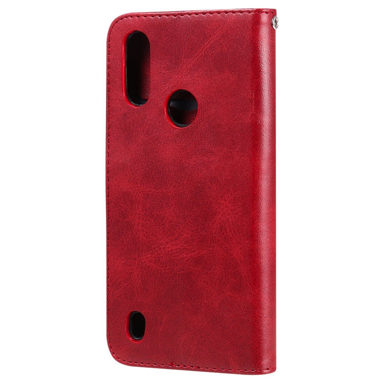 For Motorola Moto E6s (2020) Fashion Calf Texture Zipper Horizontal Flip Leather Case with Holder & Card Slots & Wallet Function