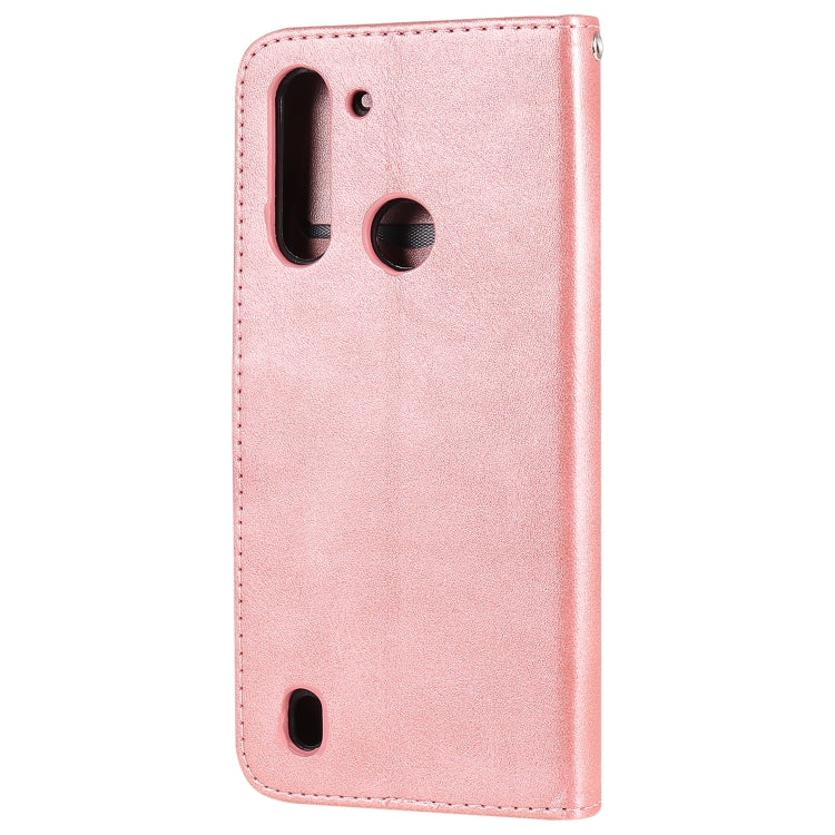 For Motorola Moto G8 Power Lite Fashion Calf Texture Zipper Horizontal Flip Leather Case with Holder & Card Slots & Wallet Function