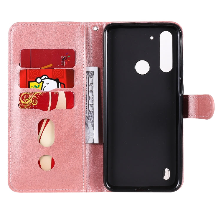 For Motorola Moto G8 Power Lite Fashion Calf Texture Zipper Horizontal Flip Leather Case with Holder & Card Slots & Wallet Function