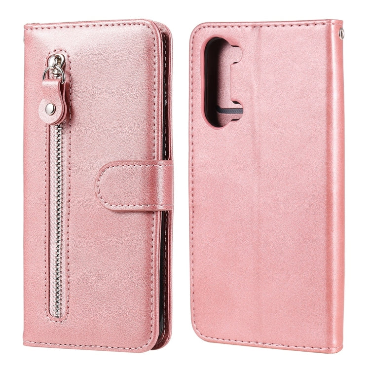 For OPPO Reno3 5G/ Find X2 Lite Fashion Calf Texture Zipper Horizontal Flip Leather Case with Holder & Card Slots & Wallet Function