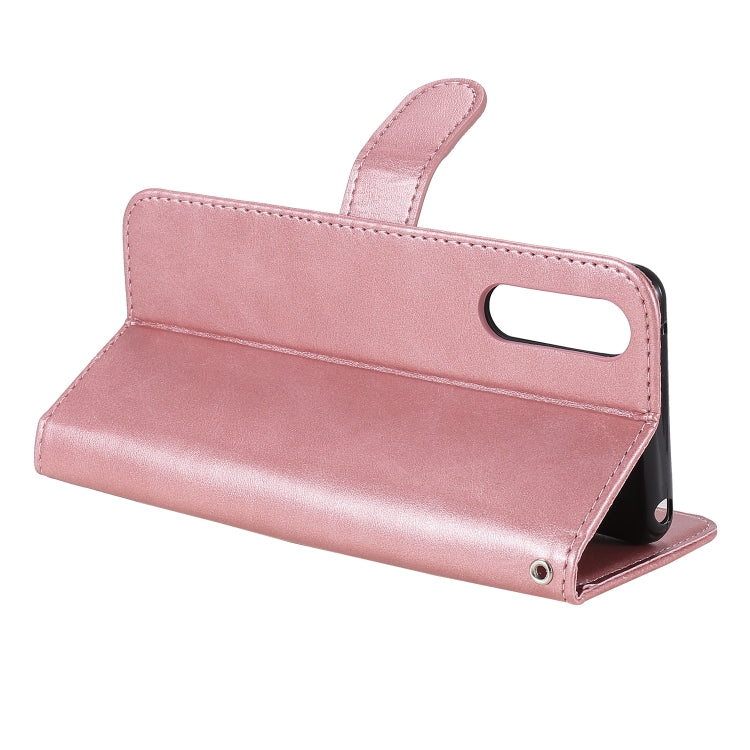 For Sony Xperia 10 II Fashion Calf Texture Zipper Horizontal Flip Leather Case with Holder & Card Slots & Wallet Function