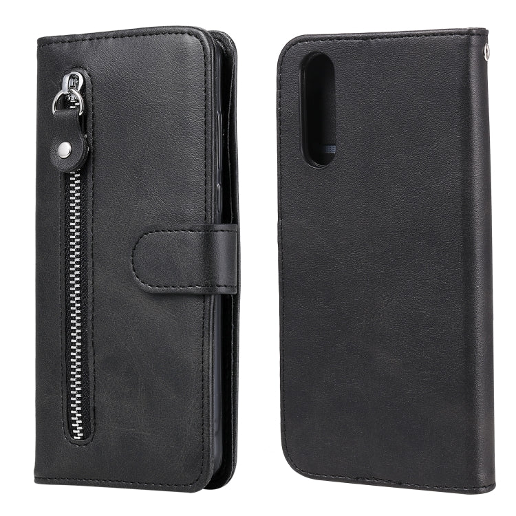 For Sony Xperia 10 II Fashion Calf Texture Zipper Horizontal Flip Leather Case with Holder & Card Slots & Wallet Function