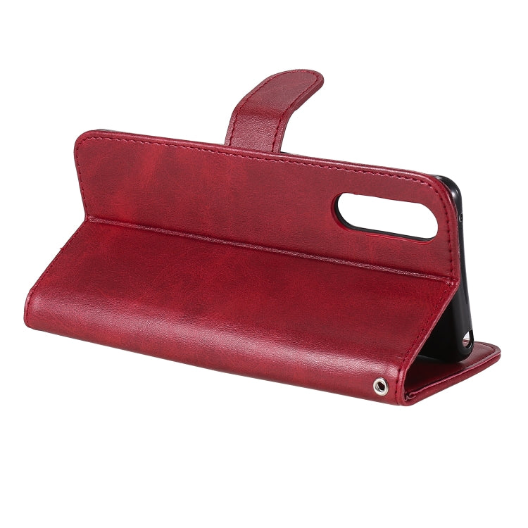 For Sony Xperia 10 II Fashion Calf Texture Zipper Horizontal Flip Leather Case with Holder & Card Slots & Wallet Function