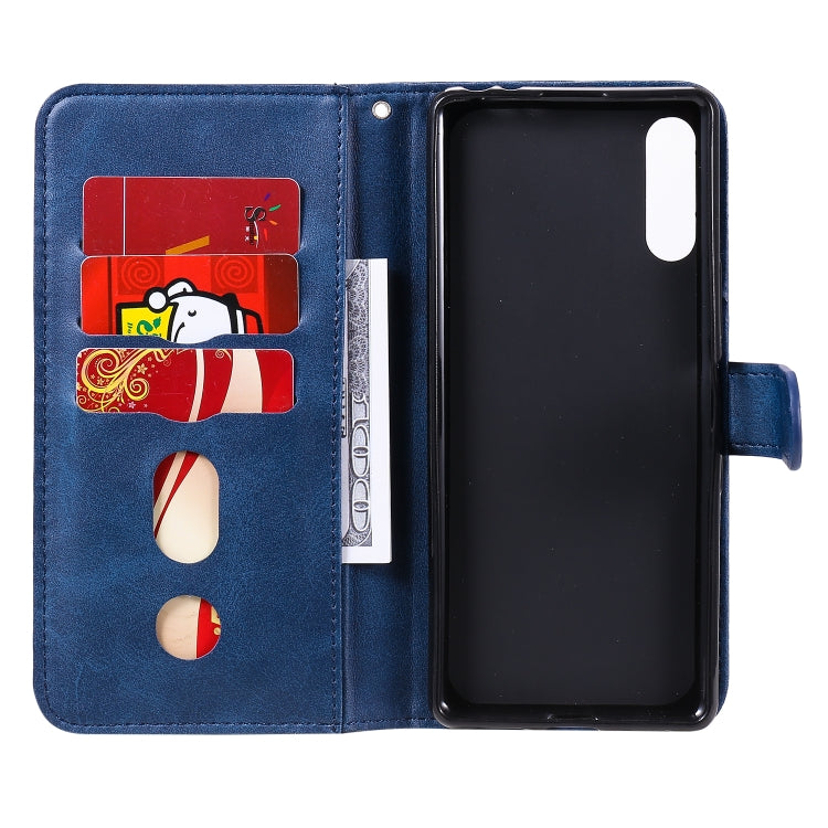 For Sony Xperia L4 Fashion Calf Texture Zipper Horizontal Flip Leather Case with Holder & Card Slots & Wallet Function