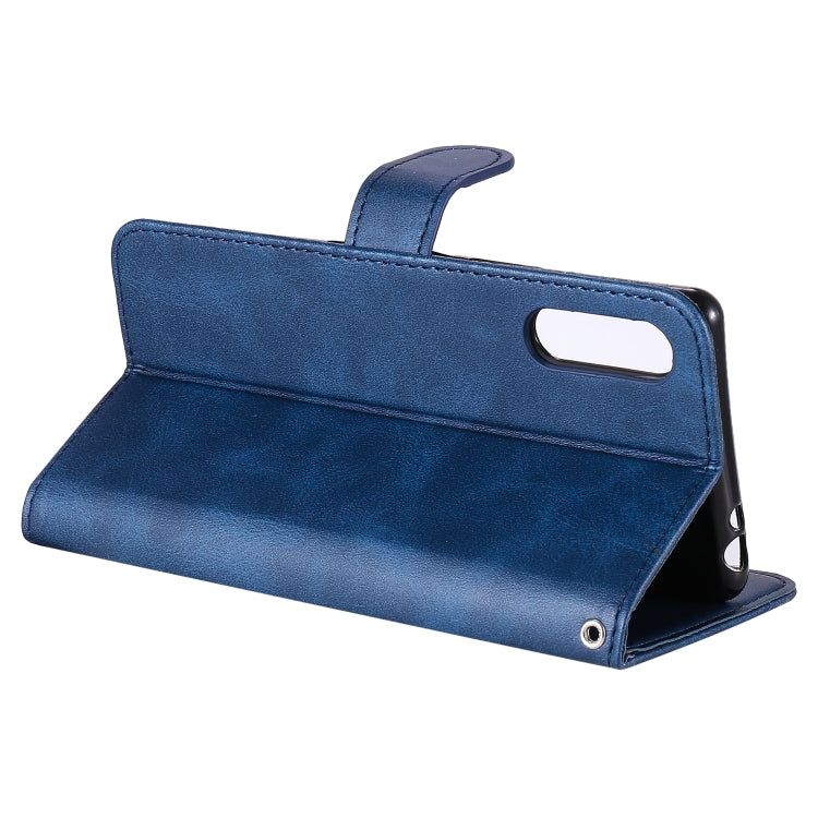 For Sony Xperia L4 Fashion Calf Texture Zipper Horizontal Flip Leather Case with Holder & Card Slots & Wallet Function