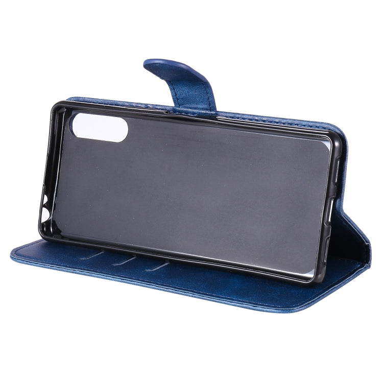 For Sony Xperia L4 Fashion Calf Texture Zipper Horizontal Flip Leather Case with Holder & Card Slots & Wallet Function