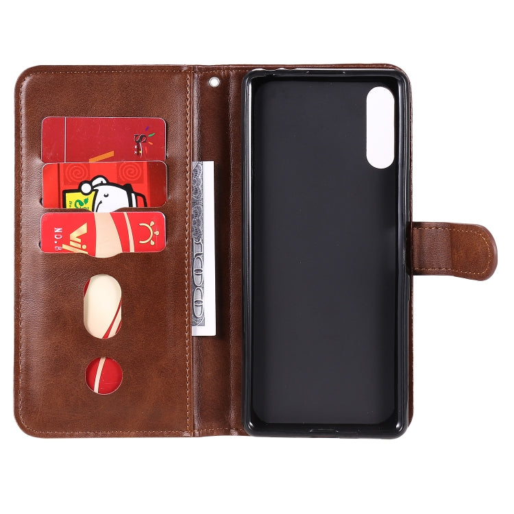 For Sony Xperia L4 Fashion Calf Texture Zipper Horizontal Flip Leather Case with Holder & Card Slots & Wallet Function