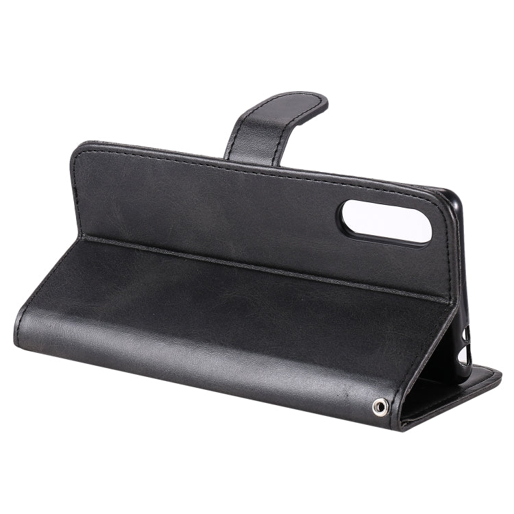 For Sony Xperia L4 Fashion Calf Texture Zipper Horizontal Flip Leather Case with Holder & Card Slots & Wallet Function