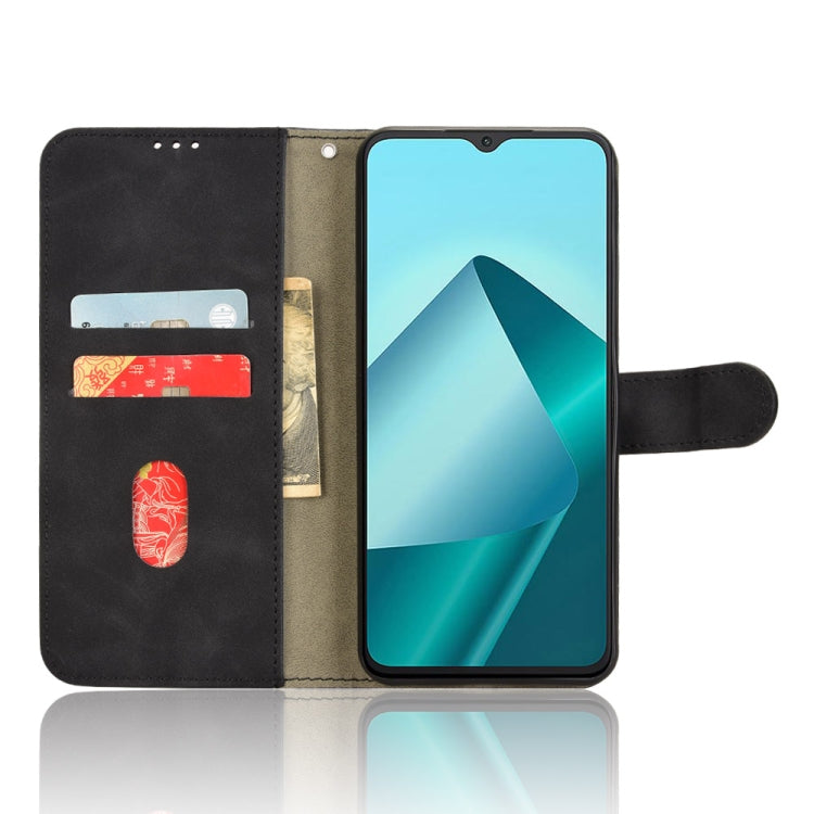 For Wiko T20 Skin Feel Magnetic Flip Leather Phone Case
