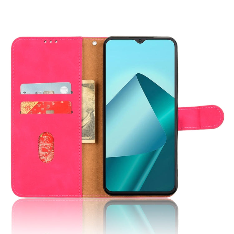 For Wiko T20 Skin Feel Magnetic Flip Leather Phone Case