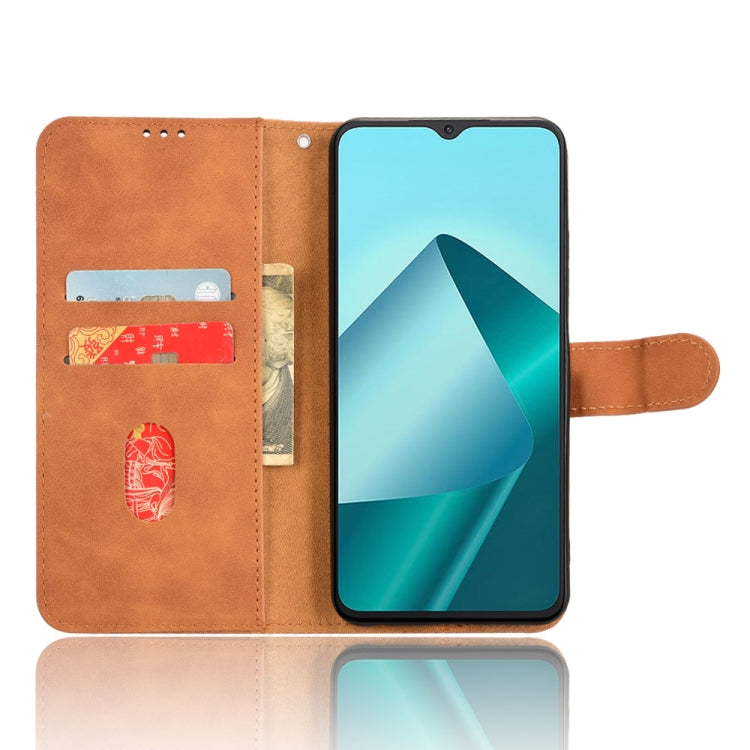 For Wiko T20 Skin Feel Magnetic Flip Leather Phone Case