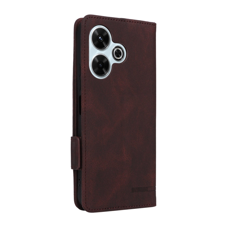 For Xiaomi Redmi 13 4G Global Magnetic Clasp Leather Phone Case