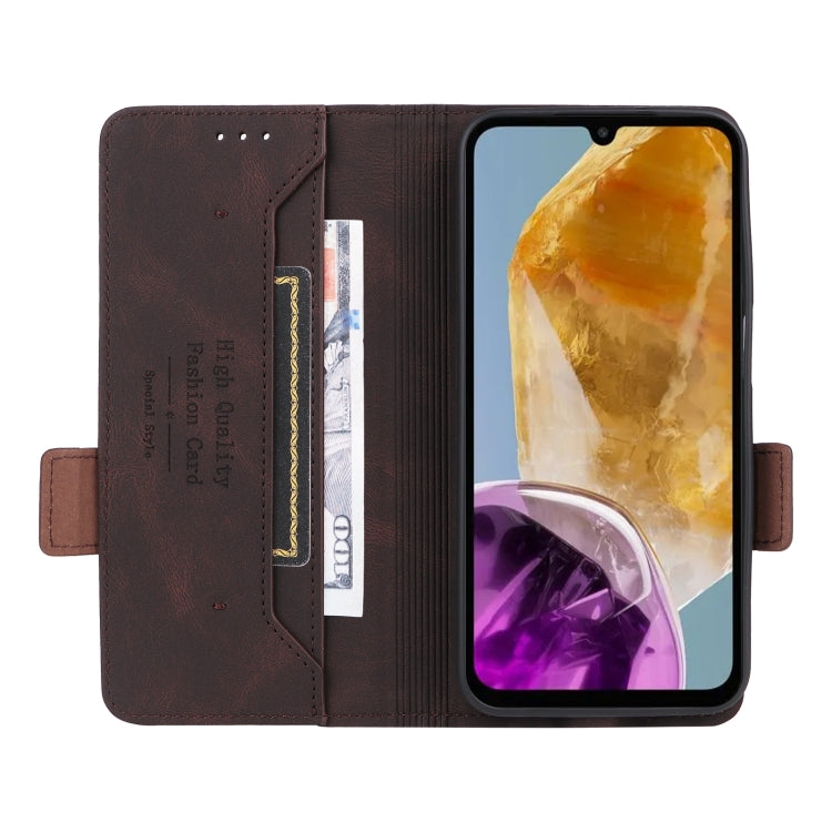 For Samsung Galaxy F15 / M15 Magnetic Clasp Leather Phone Case