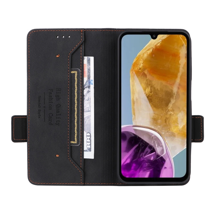 For Samsung Galaxy F15 / M15 Magnetic Clasp Leather Phone Case