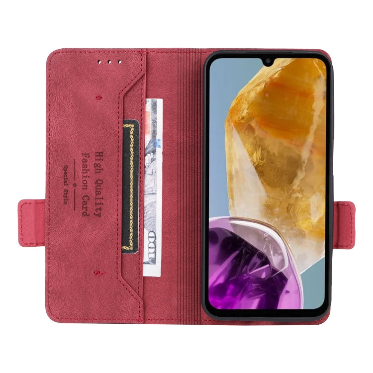 For Samsung Galaxy F15 / M15 Magnetic Clasp Leather Phone Case
