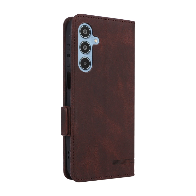 For Samsung Galaxy M35 Magnetic Clasp Leather Phone Case