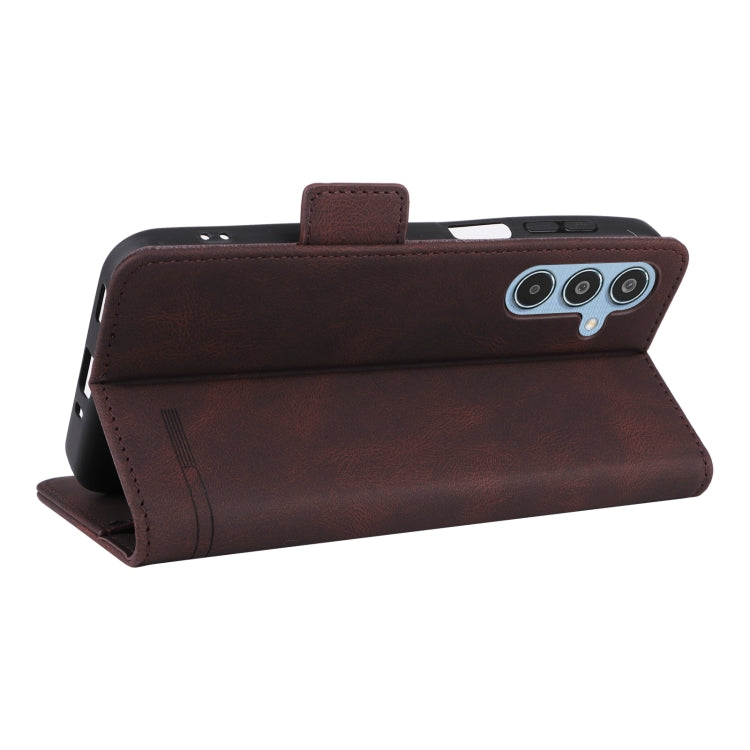 For Samsung Galaxy M35 Magnetic Clasp Leather Phone Case