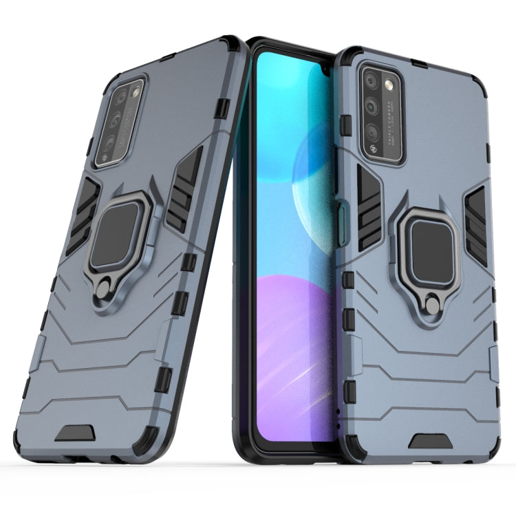 For Huawei Honor 30 Lite Shockproof PC + TPU Protective Case with Magnetic Ring Holder