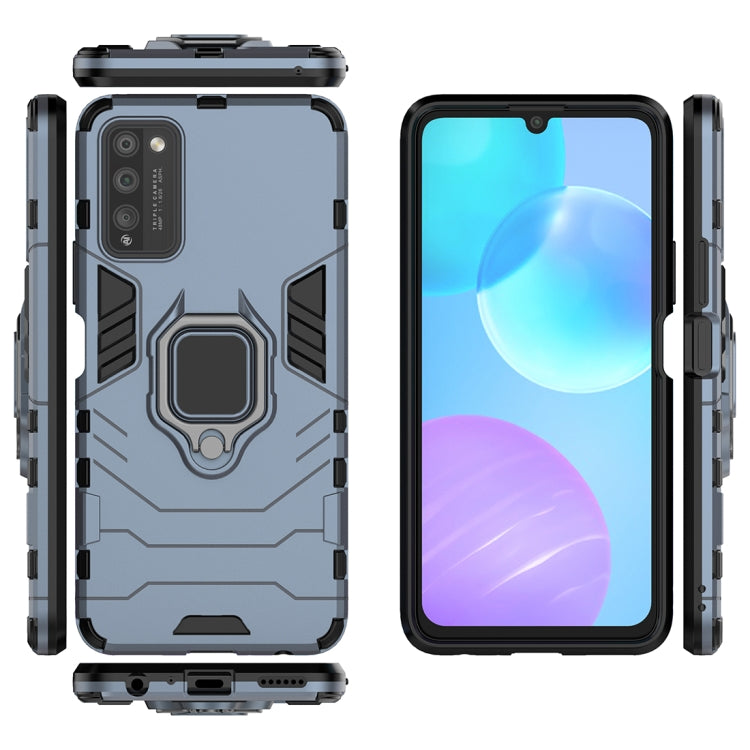 For Huawei Honor 30 Lite Shockproof PC + TPU Protective Case with Magnetic Ring Holder