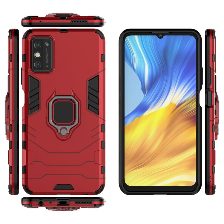 For Huawei Honor X10 Max Shockproof PC + TPU Protective Case with Magnetic Ring Holder