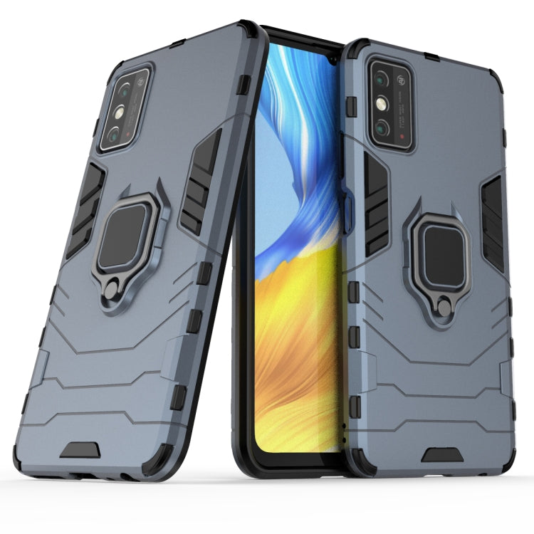 For Huawei Honor X10 Max Shockproof PC + TPU Protective Case with Magnetic Ring Holder