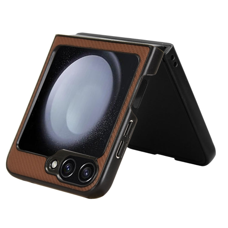 For Samsung Galaxy Z Flip6 / Flip7 FE PU Leather PC Phone Case