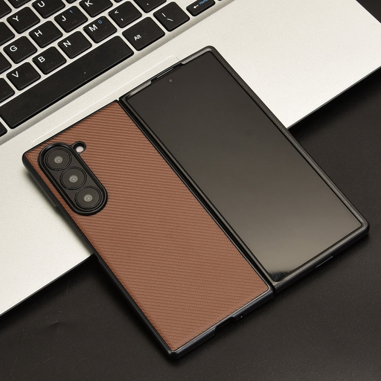 For Samsung Galaxy Z Fold6 PU Leather PC Phone Case
