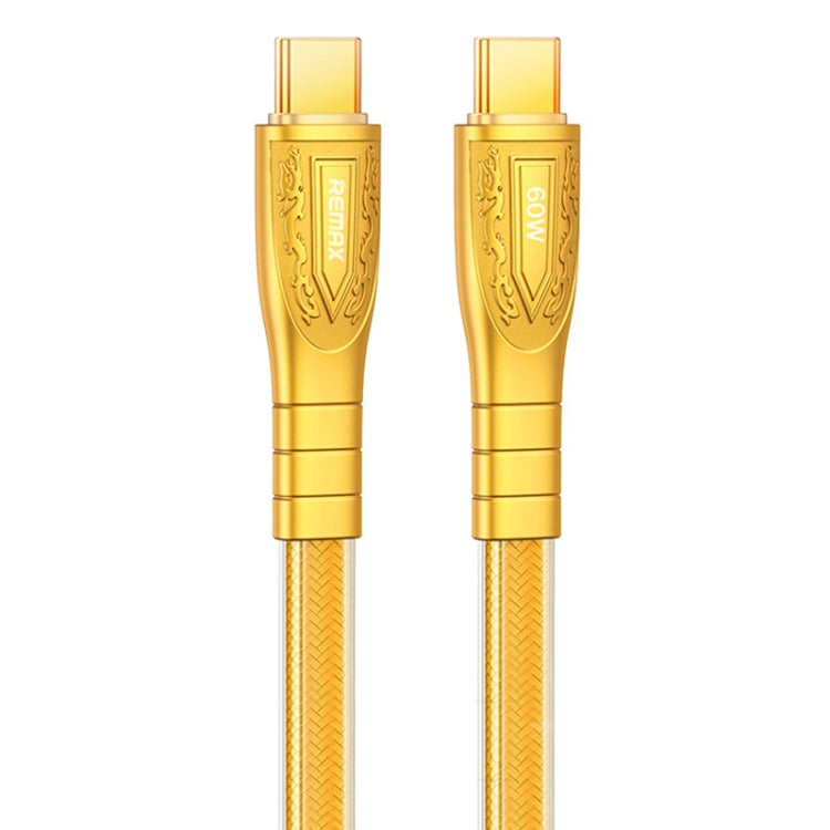 REMAX RC-C166 Prime 1.2m 60W Type-C to Type-C Braided Fast Charging Cable