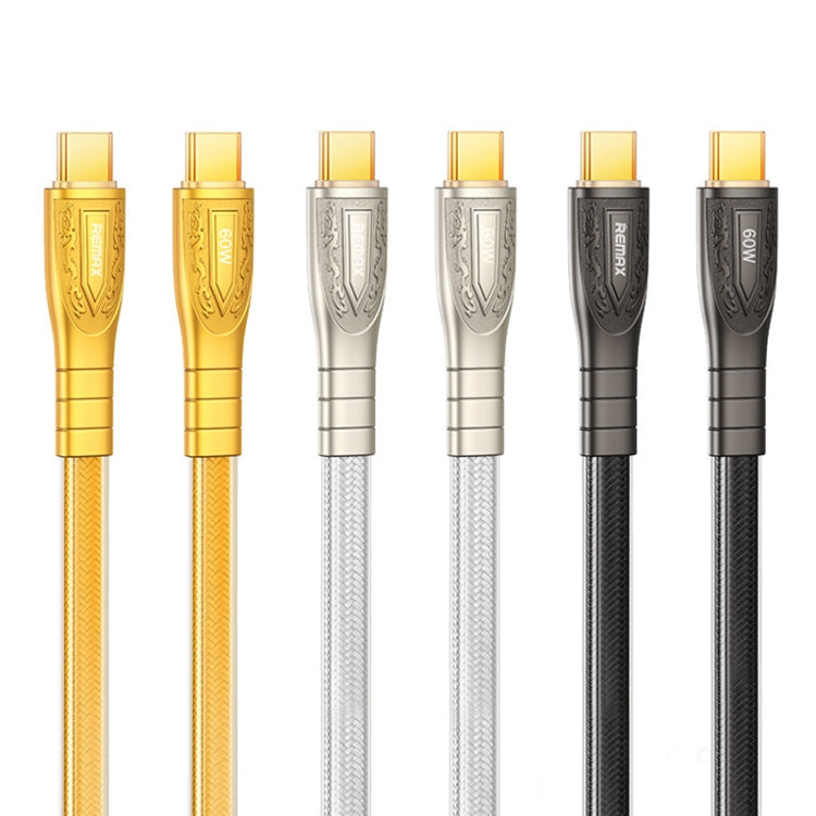 REMAX RC-C166 Prime 1.2m 60W Type-C to Type-C Braided Fast Charging Cable