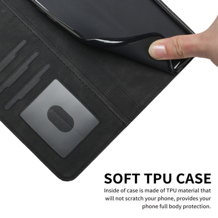For Redmi Note 14 5G Cubic Skin Feel Flip Leather Phone Case