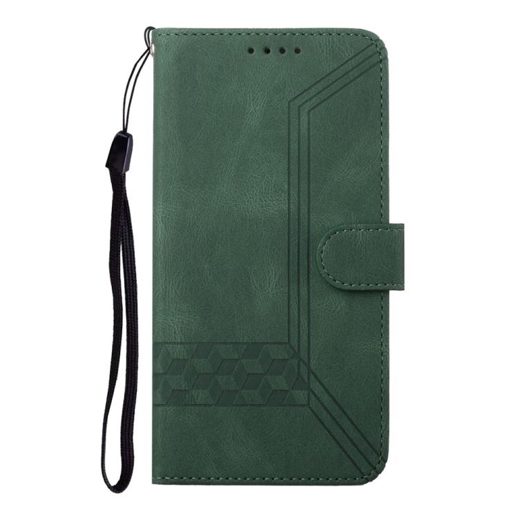For Redmi Note 14 Pro 4G Cubic Skin Feel Flip Leather Phone Case