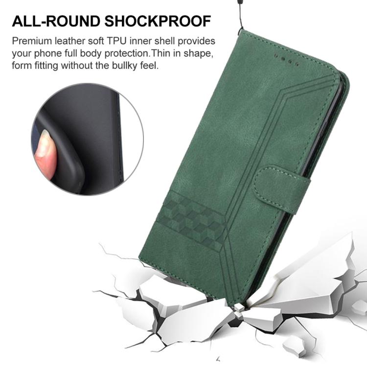 For Redmi Turbo 5 5G / Poco X8 Pro 5G Cubic Skin Feel Flip Leather Phone Case