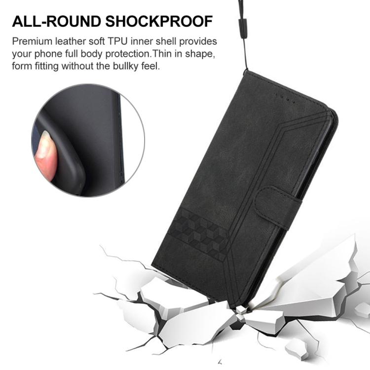 For Redmi Turbo 5 5G / Poco X8 Pro 5G Cubic Skin Feel Flip Leather Phone Case