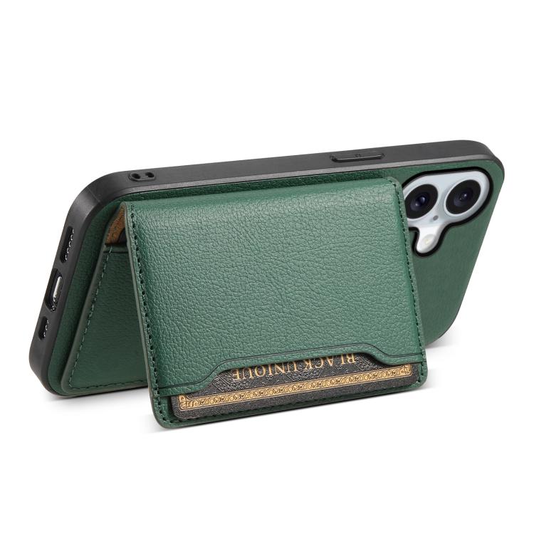 For iPhone 17 Calf Texture Card Bag Design Full Coverage Phone Case