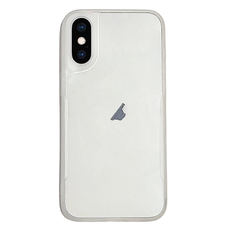 For iPhone XS Max Transparent Blade TPU Phone Case