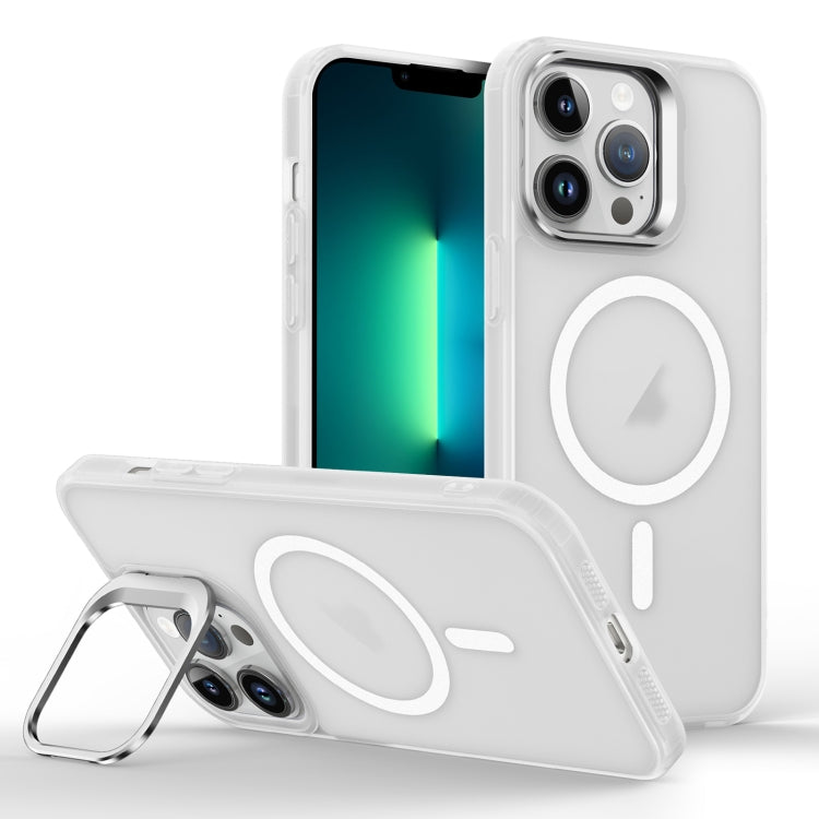 For iPhone 13 Pro Skin Feel Lens Holder Magsafe Phone Case