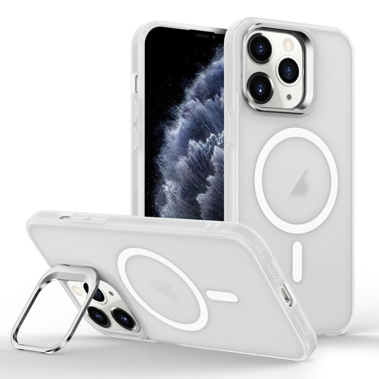 For iPhone 11 Pro Max Skin Feel Lens Holder Magsafe Phone Case