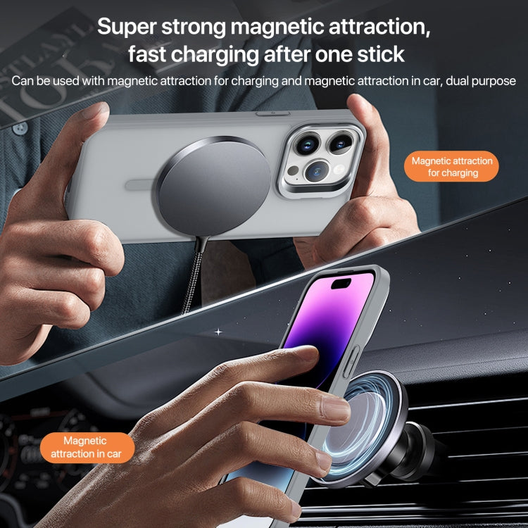 For iPhone 12 mini Skin Feel Lens Holder Magsafe Phone Case