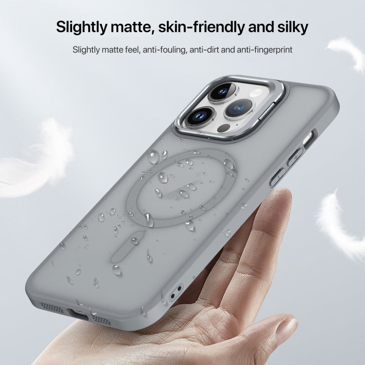 For iPhone 11 Pro Max Skin Feel Lens Holder Magsafe Phone Case