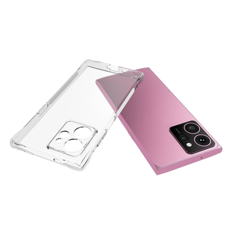 For HMD Skyline Shockproof Non-slip Thickening TPU Phone Case - Transparent