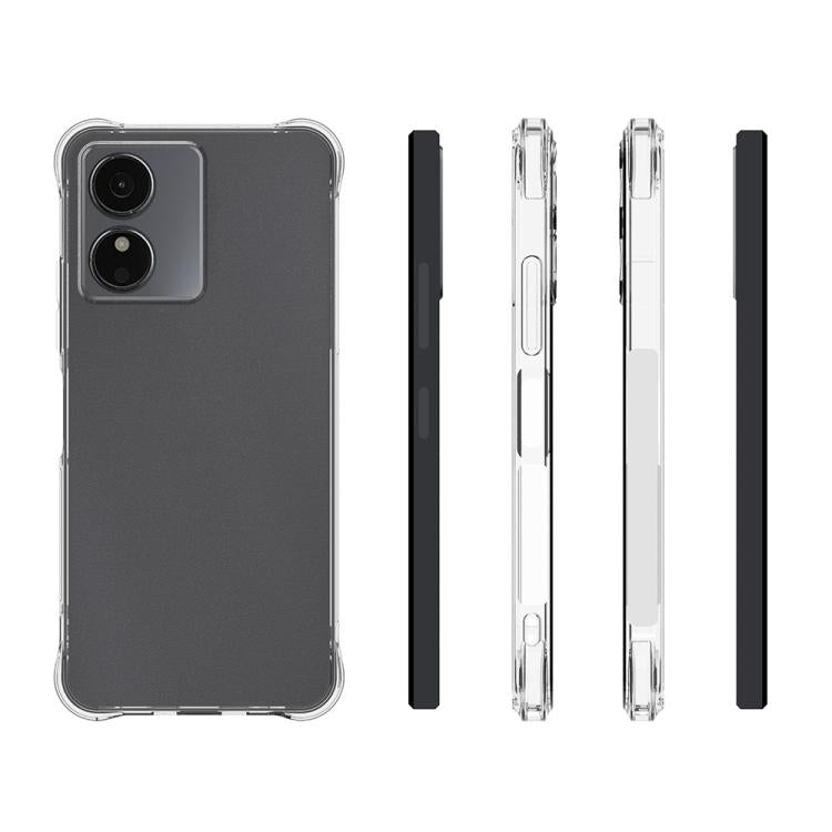 For HMD Key / Aura 2 / Arc 4G Shockproof Non-slip Thickening TPU Phone Case - Transparent