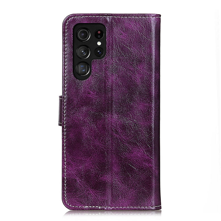 For Samsung Galaxy S25 Ultra 5G Retro Crazy Horse Texture Leather Phone Case